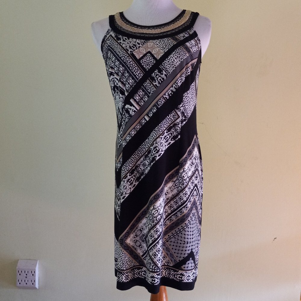 Sandra Darren Multicolor Sleeveless Dress Size 4P